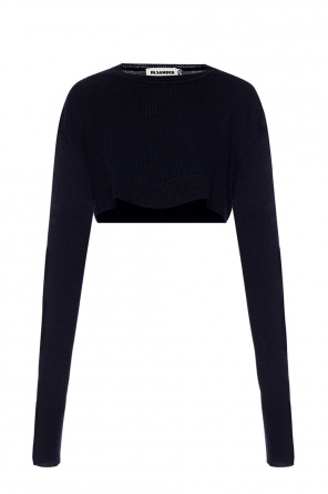 Cropped crewneck sweater, zdjęcie 1 Cropped crewneck sweater od JIL SANDER